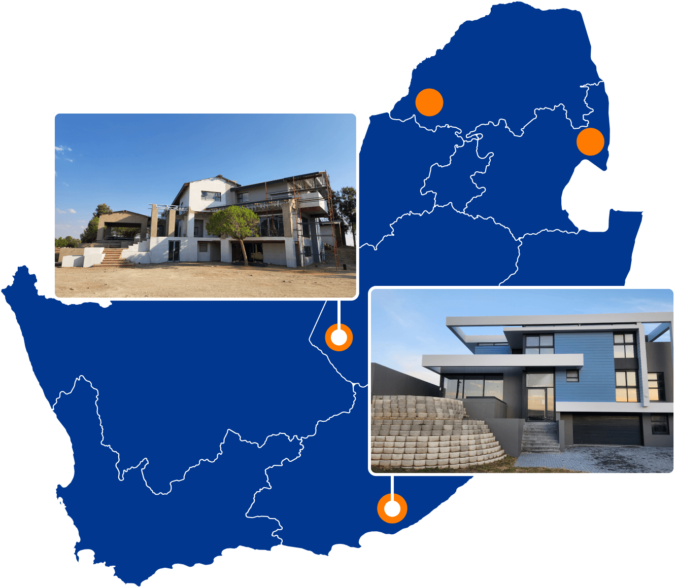 South Africa Portfolio map
