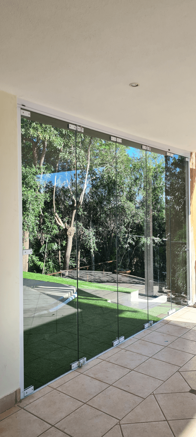 Mirrored glass door - alufox